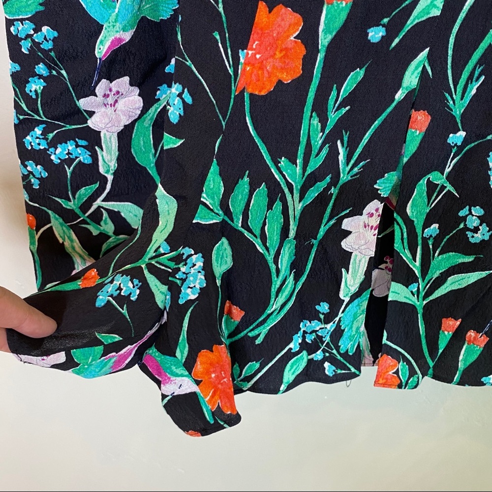 KATE SPADE Floral Jardin Crepe Romper Scenic Route - Picture 14 of 16